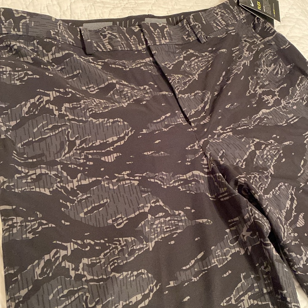 Nike Black and Gray Board Shorts with‎ Textured Pattern - Picture 2 of 6